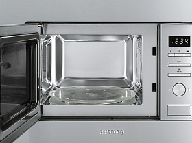 Микроволновая печь объёмом 20 литров мощностью 800 вт Smeg FMI020X фото 2 фото 2