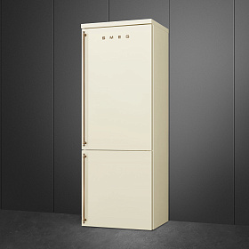 Бежевый холодильник шириной 70 см Smeg FA8005RPO фото 4 фото 4