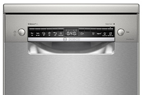 Отдельностоящая серебристая посудомоечная машина 45 см Bosch SRS4HMI3FR фото 3 фото 3