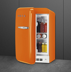 Бесшумный узкий холодильник Smeg FAB5LOR5 фото 3 фото 3