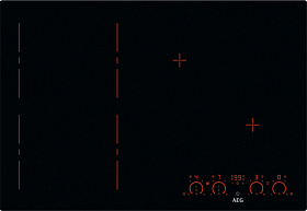 Чёрная варочная панель AEG HKP87420IB