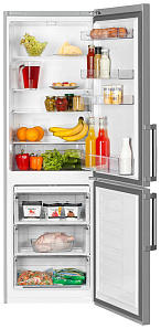 Серебристый двухкамерный холодильник Beko RCSK 339 M 21 S