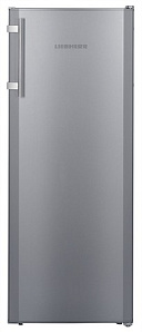 Маленький серебристый холодильник Liebherr Ksl 2814