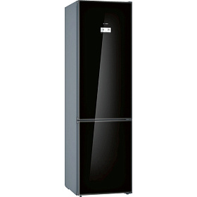 Двухкамерный черный холодильник Bosch VitaFresh KGN39LB3AR