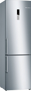 Серебристый холодильник Bosch KGE39XL2OR