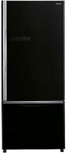 Чёрный холодильник Hitachi R-B 502 PU6 GBK