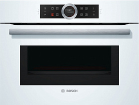 Белый встраиваемый духовой шкаф Bosch CMG633BW1