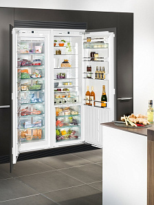 Встраиваемый двухкамерный холодильник с no frost Liebherr SBS 70I4 фото 4 фото 4