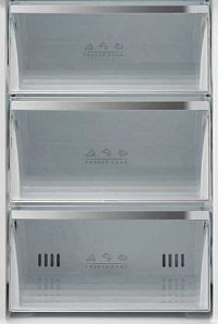 Холодильник  шириной 60 см Korting KNFC 62029 XN фото 4 фото 4