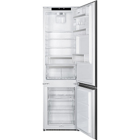 Узкий двухкамерный холодильник с No Frost Smeg C7194N2P
