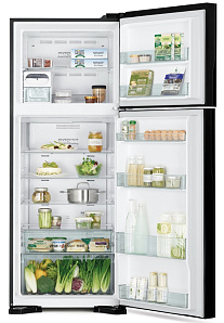Двухкамерный холодильник  no frost Hitachi R-VG 542 PU7 GBK фото 2 фото 2