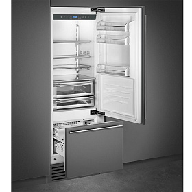 Двухкамерный холодильник  no frost Smeg RI76RSI фото 2 фото 2