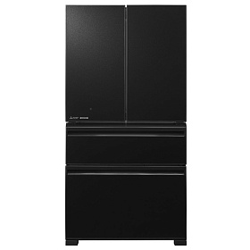 Чёрный многокамерный холодильник Mitsubishi MR-LXR68EM-GBK-R