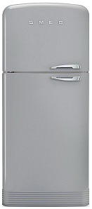 Серебристый холодильник Smeg FAB 50 LSV