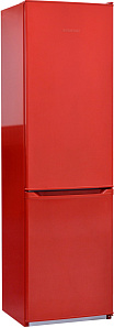 Двухкамерный холодильник шириной 57 см NordFrost NRB 110 832 красный