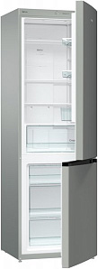 Серебристый холодильник Gorenje NRK611PS4