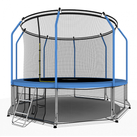 Батут 2,44 м с защитной сеткой i-Jump ELEGANT 8FT BLUE фото 2 фото 2