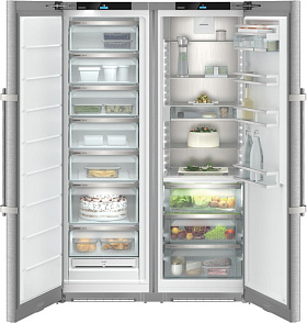 Широкий двухдверный холодильник с морозильной камерой Liebherr XRFsd 5255 (SFNsdd 5257 + SRBsdd 5250)