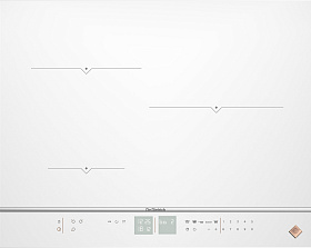 Белая стеклокерамическая варочная панель De Dietrich DPI7572W