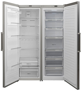 Холодильник  шириной 60 см Korting KNFR 1837 X фото 4 фото 4