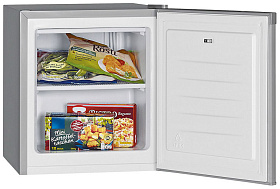 Маленький серебристый холодильник Bomann GB 388 silber