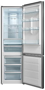 Двухкамерный холодильник с нижней морозильной камерой Korting KNFC 62017 X фото 2 фото 2