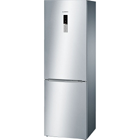 Серебристый холодильник Bosch KGN36VL15R
