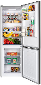 Двухкамерный холодильник с нижней морозильной камерой Maunfeld MFF185SFSB
