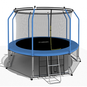 Батут 3,66 м с защитной сеткой i-Jump ELEGANT 12FT BLUE фото 2 фото 2