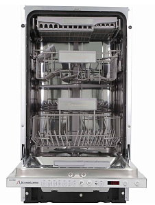 Серебристая узкая посудомоечная машина Schaub Lorenz SLG VI4630 фото 4 фото 4