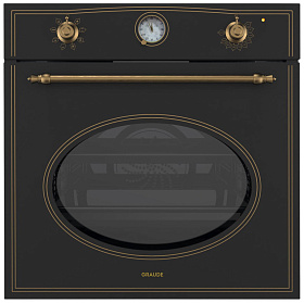 Чёрный электрический встраиваемый духовой шкаф Graude BK 60.1 SM