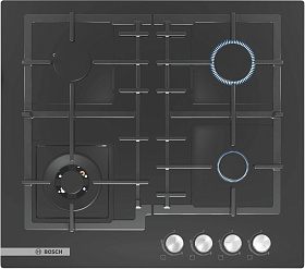 Чёрная газовая варочная панель Bosch PNH6B6O92R