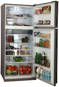 Холодильник с верхней морозильной камерой Sharp SJXP59PGSL фото 2 фото 2