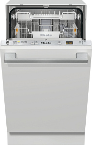 Серебристая узкая посудомоечная машина Miele G 5481 SCVi
