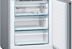 Двухкамерный серый холодильник Bosch KGN49XLEA фото 3 фото 3