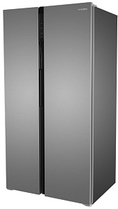 Двухдверный холодильник с морозильной камерой Hyundai CS6503FV нержавеющая сталь фото 2 фото 2