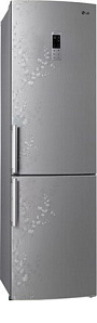 Серебристый холодильник LG GA-B 489 ZVSP