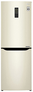 Холодильник кремового цвета LG GA-B 379 SYUL Бежевый