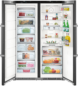 Бесшумный холодильник с no frost Liebherr SBSbs 8673 фото 4 фото 4