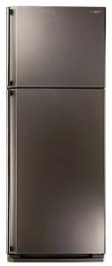 Серебристый холодильник Sharp SJ-58CST