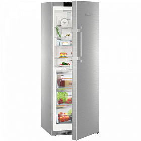 Маленький серебристый холодильник Liebherr KBes 3750