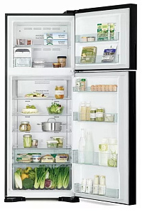 Чёрный холодильник с No Frost HITACHI R-V 542 PU7 BBK фото 2 фото 2