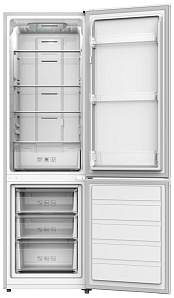 Серебристый холодильник Shivaki BMR-1803 NFS