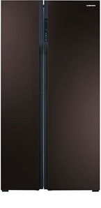 Широкий двухдверный холодильник с морозильной камерой Samsung RS 552 NRUA9M/WT