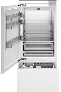 Широкий холодильник с нижней морозильной камерой Bertazzoni REF905BBLPTT