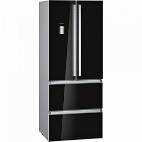 Большой чёрный холодильник Siemens KM 40FSB20R