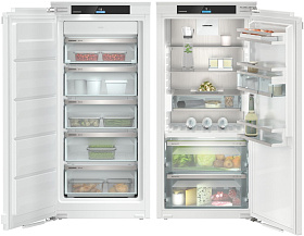 Невысокий двухкамерный холодильник Liebherr IXRF 4155 (SIFNd 4155 + IRBd 4150)
