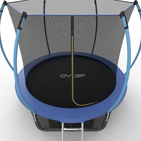 Батут для взрослых EVO FITNESS JUMP Internal + Lower net, 8ft (синий) + нижняя сеть фото 4 фото 4