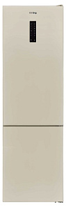 Холодильник кремового цвета Korting KNFC 62010 B
