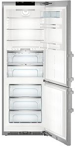 Серебристый холодильник Liebherr CBNPes 5758 фото 4 фото 4